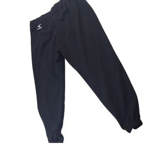 Easton Black Baseball Softball Jogger Pants Mens XL Elastic Waist Cuffs Logo